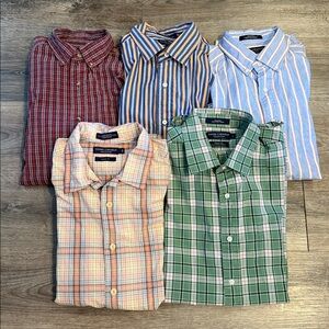Daniel Cremieux Collection Men 100% Cotton Shirt Size L Long & Short Sleeve Lot